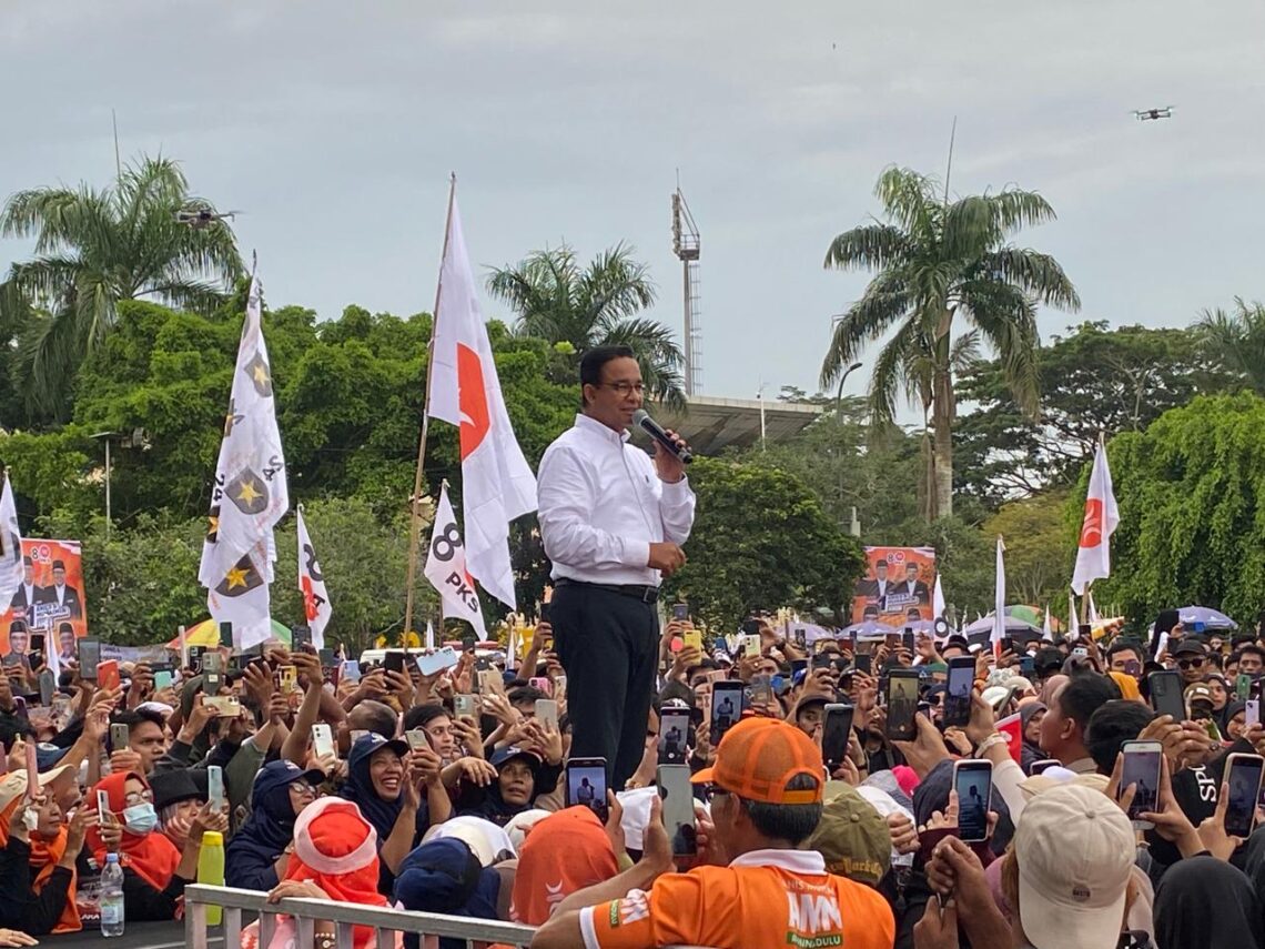 Kampanye Nasional di Samarinda, Anies Berjanji Akan Menghapus Segala Bentuk Ketimpangan