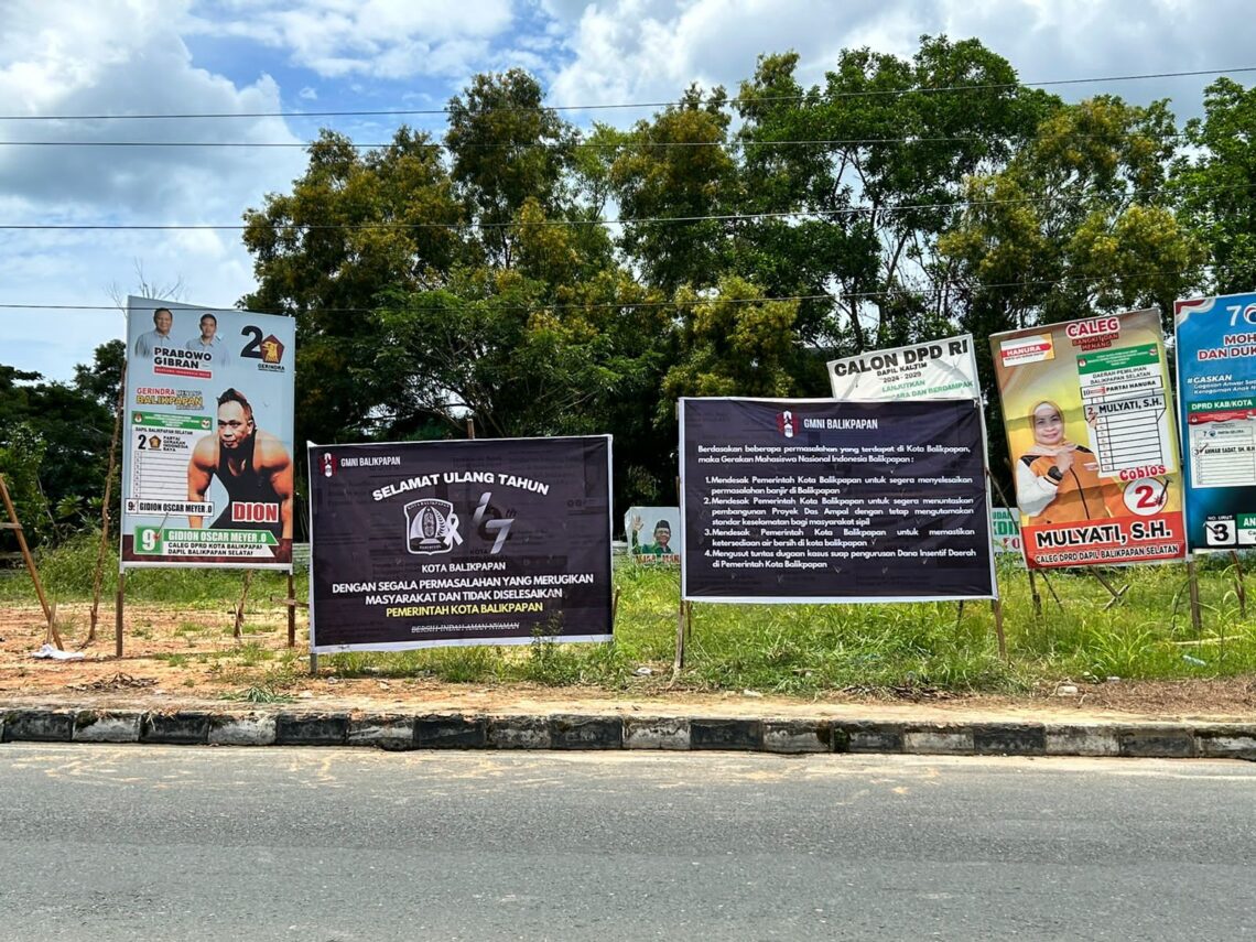 HUT Kota Balikpapan, GMNI gelar aksi simbolik