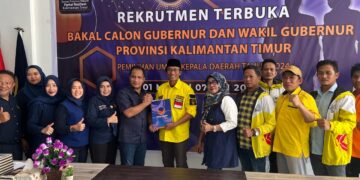 Maju di Pilgub Kaltim , Rudy Mas’ud dan Mahyudin Kembalikan Formulir Pendaftaran Cagub Ke NasDem