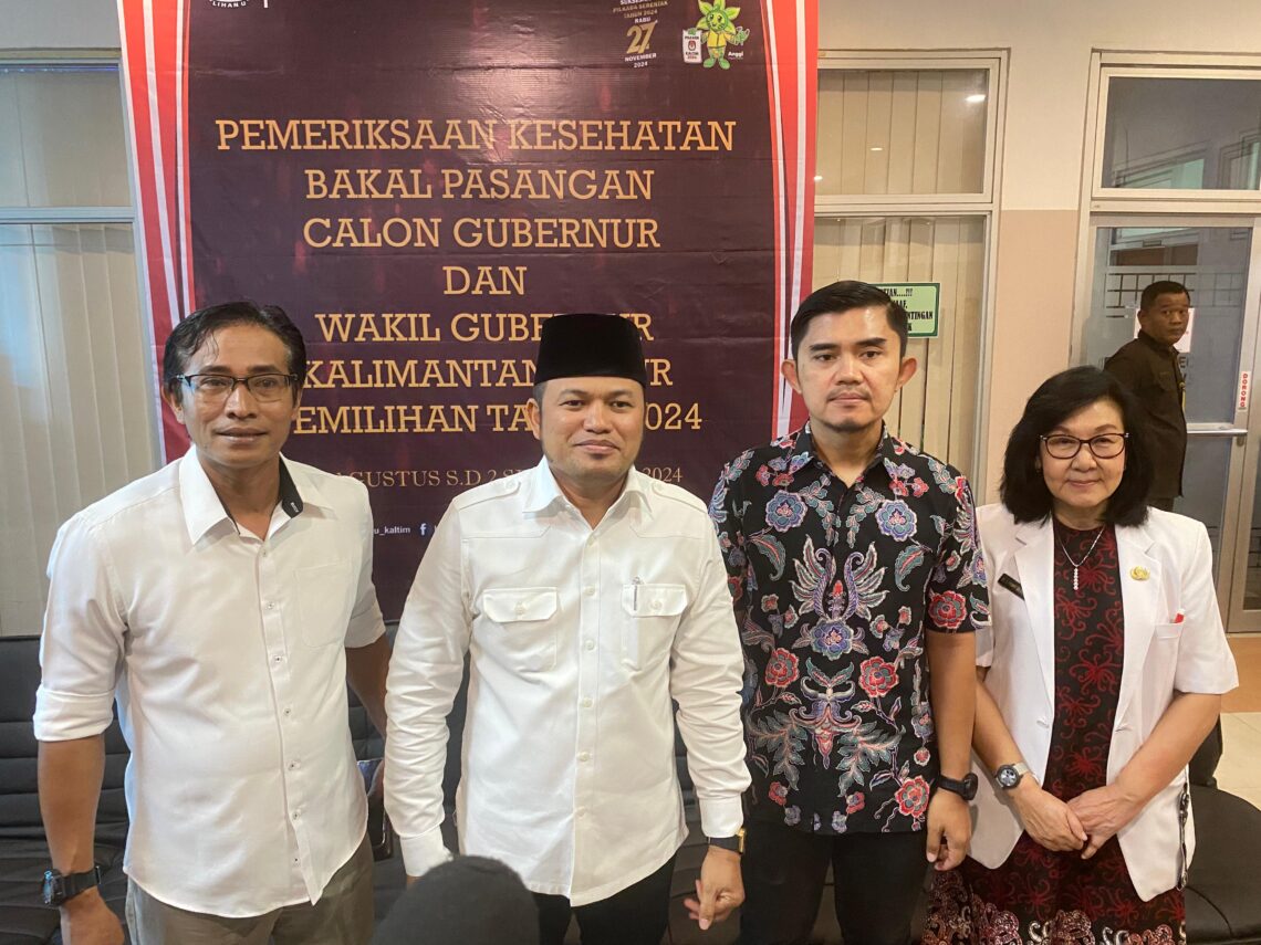 Penuhi Syarat Pilkada, Rudy Mas’ud-Seno Aji Jalani Tes Kesehatan di RSUD AWS