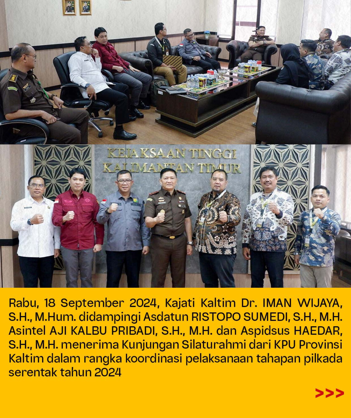 KPU Kaltim Gandeng Kejati Kaltim untuk Pastikan Pilkada 2024 Aman dan Damai