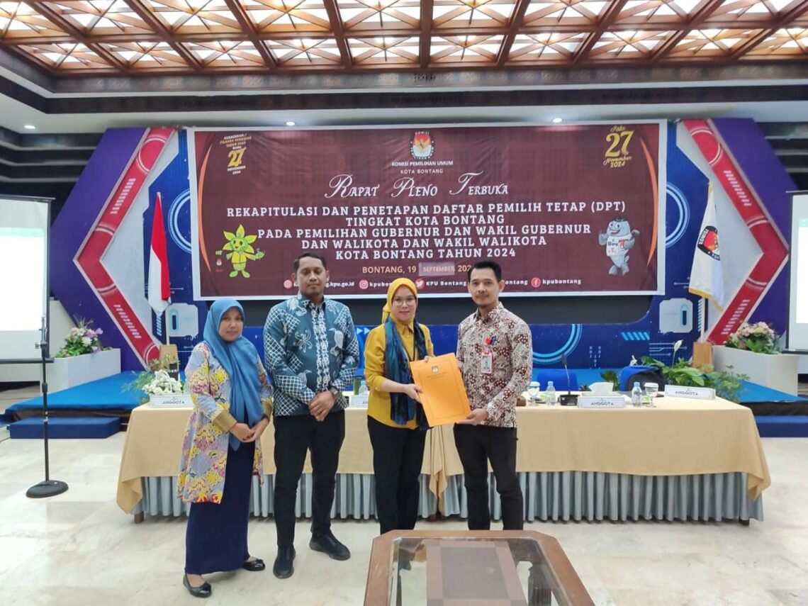 Finalisasi DPT Pilkada 2024, KPU Bontang Tetapkan 277 TPS untuk Pemungutan Suara