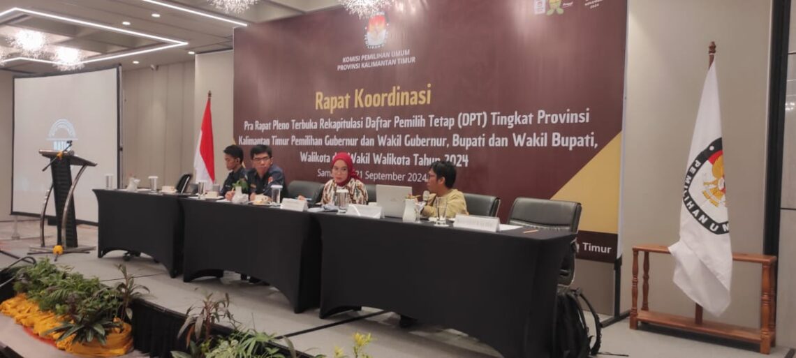 Rakor KPU Kaltim: Mempersiapkan Penetapan DPT Jelang Pilkada 2024