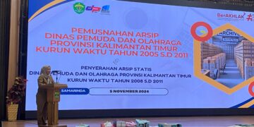 Dispora Kaltim Musnahkan Ribuan Arsip Lama untuk Tingkatkan Efisiensi Administrasi