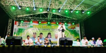 Cagub Rudy Mas’ud Gelar Tabligh Akbar Dihadiri Ribuan Jamaah 