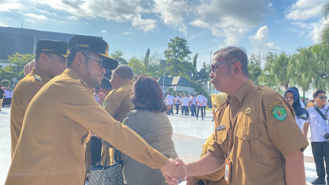 Disiplin ASN Jadi Fokus Utama Gubernur Kaltim dalam Apel Pagi Pasca-Idulfitri