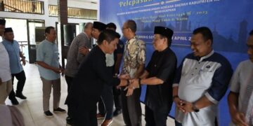 BPBD Kukar Gelar Halal Bihalal dan Pelepasan Purna Tugas Sekretaris Edy Mardian