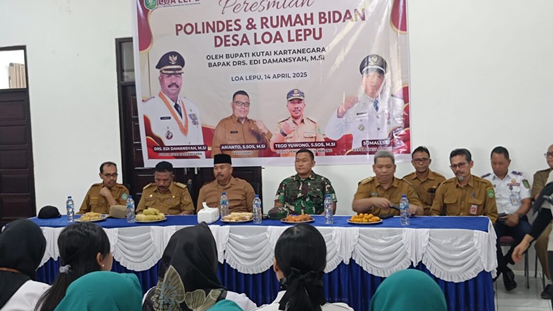 Bupati Edi Resmikan Poliklinik Desa Loa Lepu Tenggarong Seberang