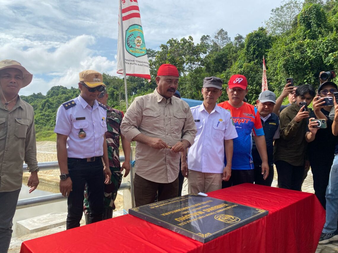 Embung Pertanian di Maluhu Diresmikan, Bupati Kukar Dorong Optimalisasi Lahan