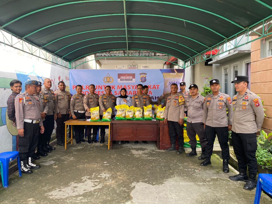 Polsek Samarinda Kota Gelar Gerakan Pangan Murah, 2 Ton Beras SPHP Disalurkan ke Warga Kelurahan Pelabuhan