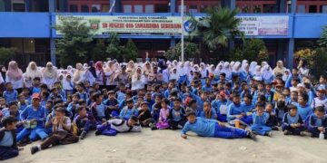 Tanamkan Kesadaran Sejak Dini, Polsek Samarinda Seberang Sosialisasi Bahaya Rokok dan Narkoba