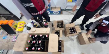 Operasi Pekat Mahakam 2026, Polisi Sita 150 Botol Miras di Samarinda