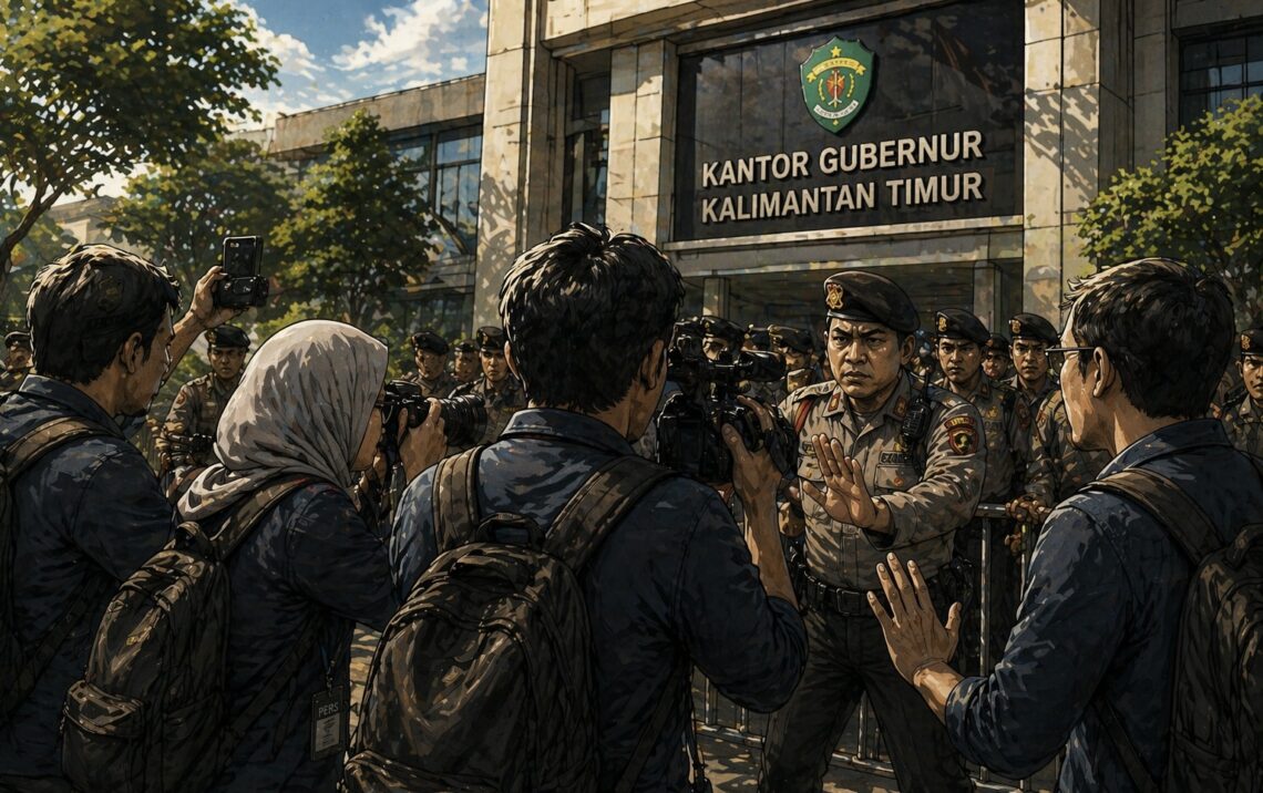 Empat Jurnalis Jadi Korban Represi Saat Aksi 214, Koalisi Pers Kaltim: Halangi Kerja Pers Bisa Dipidana