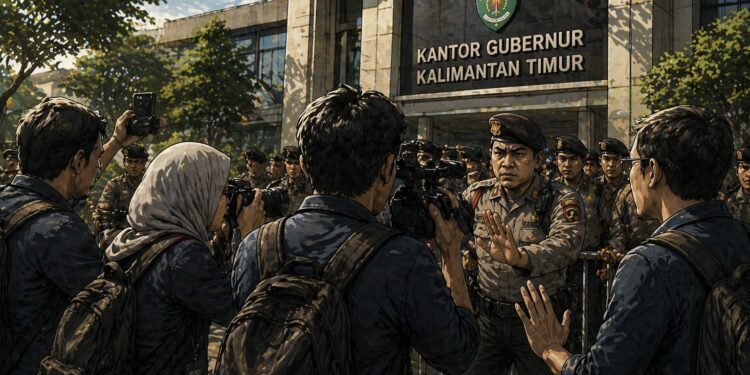 Empat Jurnalis Jadi Korban Represi Saat Aksi 214, Koalisi Pers Kaltim: Halangi Kerja Pers Bisa Dipidana