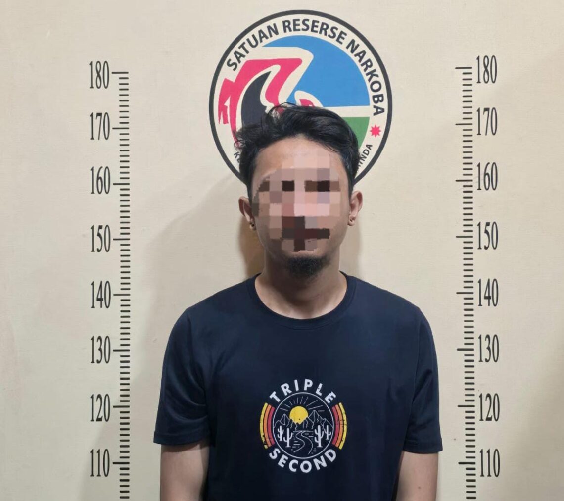 Satresnarkoba Polresta Samarinda Amankan Pria dengan Dua Poket Sabu