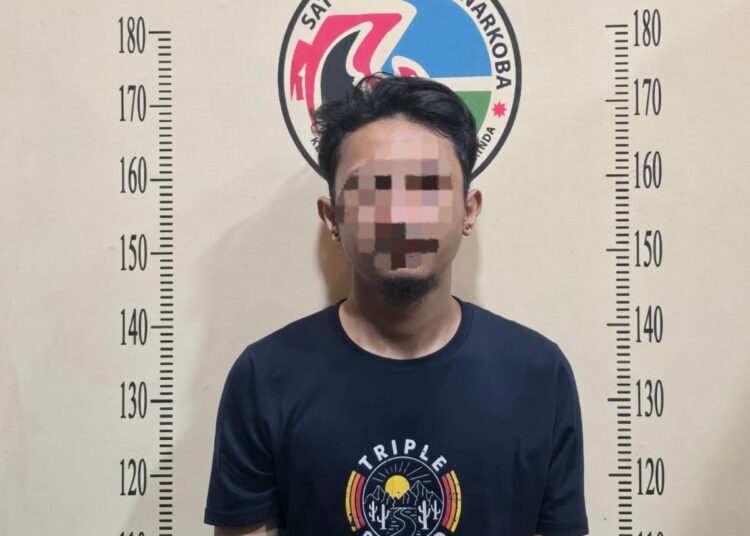 Satresnarkoba Polresta Samarinda Amankan Pria dengan Dua Poket Sabu