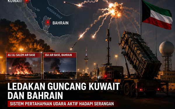 Kuwait dan Bahrain Dilaporkan Diguncang Ledakan, Otoritas Aktifkan Sistem Pertahanan dan Sirene Peringatan