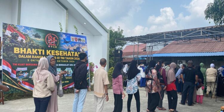 Antusias Warga Ikuti Bakti Kesehatan HUT TNI, Camat Sangatta Utara Dorong Pemeriksaan Rutin